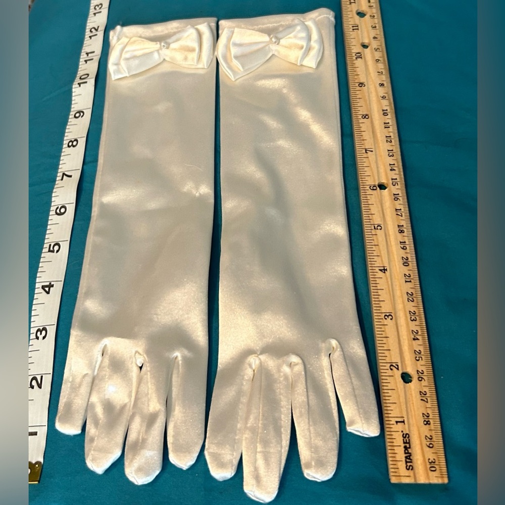 Girls fashion formal princess gloves